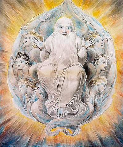 God Blessing the Seventh Day William Blake